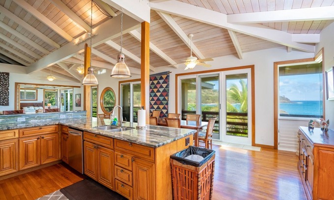 Anahola House | Moloa'a Bay Estate with 2 Homes Steps from Ocean