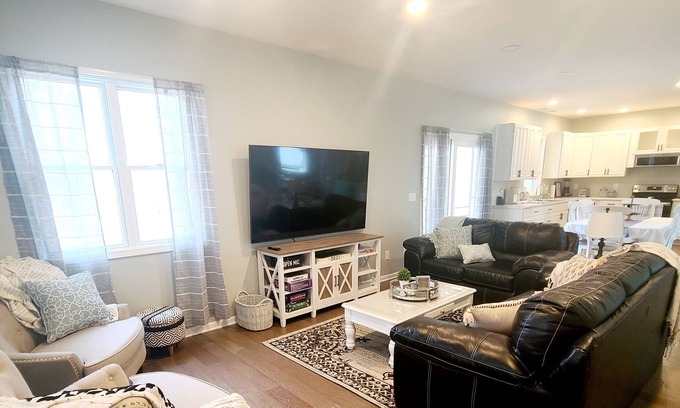 Lake Michigan Beach House | Monroe House - 2 Minute Drive to Lake Michigan ● Pet Friendly ● Beach Access