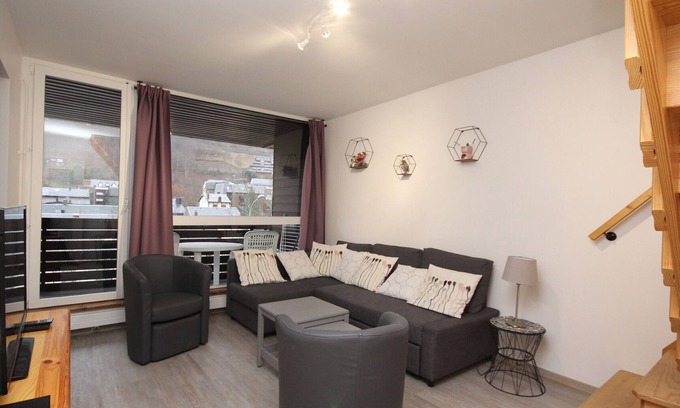 Mont-Dore Apartment | Mont-Dore: 4BR Duplex with Balcony, Garage, and Wi-Fi