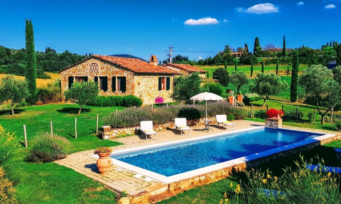 Bollano Villa | Montalcino: Private villa in the heart of Tuscany, private pool,panoramic view!