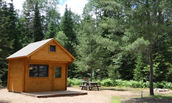 Hastings Highlands Cabin | Moose Run, a PRIVATE Pine Cabin in the Woods near Algonquin Park, Ontario.