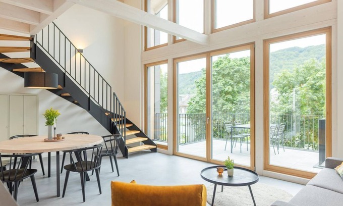 Enkirch Apartment | Mosellodge - Ferienhaus, Toilette und Bad/dusche Getrennt, 3 Sc