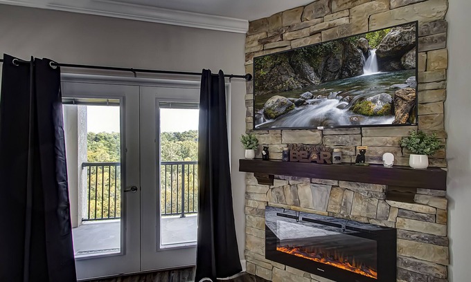 Pigeon Forge Condo | Mountain Escape Rentals-5704 Amazing balcony views and gorgeous master bathroom