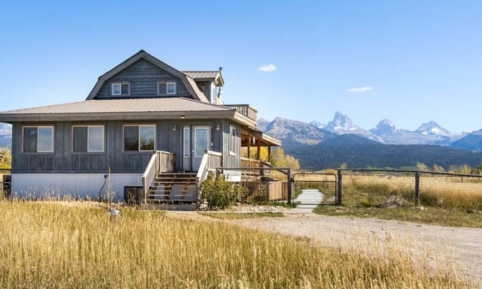 Clawson House | Mountain Family Cabin w/Full Teton Views ~ Hot Tub & Sauna