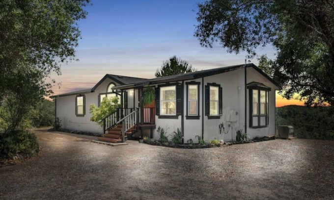 Altaville House | Mountain Family & Pet Home - Hot Tub - Hiking Trail - Valley Back Yard View
