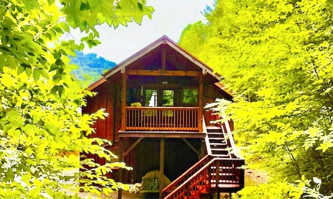 Maggie Valley Apartment | Mountain Getaway with Waterfall in The Heart of Maggie Valley.