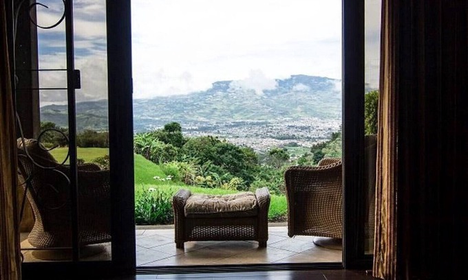San Miguel Villa | Mountain Luxury Mansion valley and city lights view.