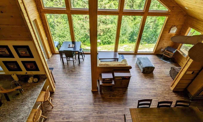 Garden Valley House | Mountain Retreat, Spacious Cabin on 2.5 acres, firepit and trails