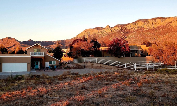 North Albuquerque Acres Apartment | Mountain, Sunset and City light views! Country feel, city access!
