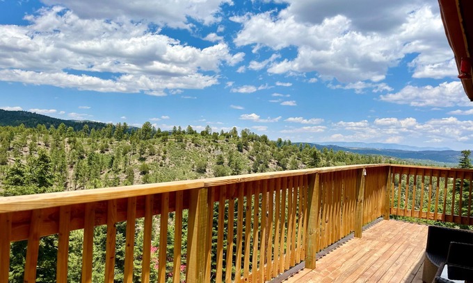 Ruidoso Cabin | Mountain Top | 3BR Cabin w/Hot Tub + Nature