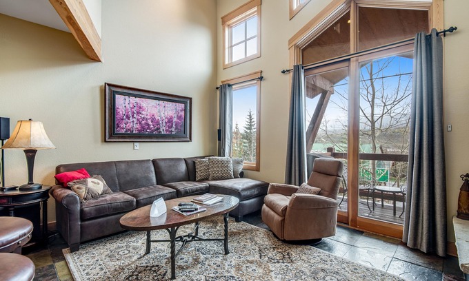 Dillon House | Mountain View Townhome w/Private Deck, Gas Grill, WiFi, & Gas Fireplace