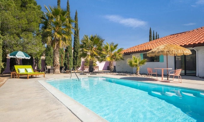 Yucca Valley House | Mountain Views, Pool Heat, Outdoor Kitchen, Arcade
