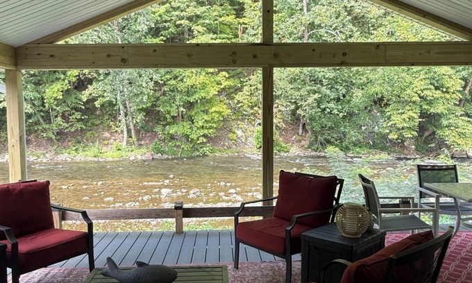 Elizabethton House | Mountains surround Doe River 400 ft Frontage, wildlife out the back door.