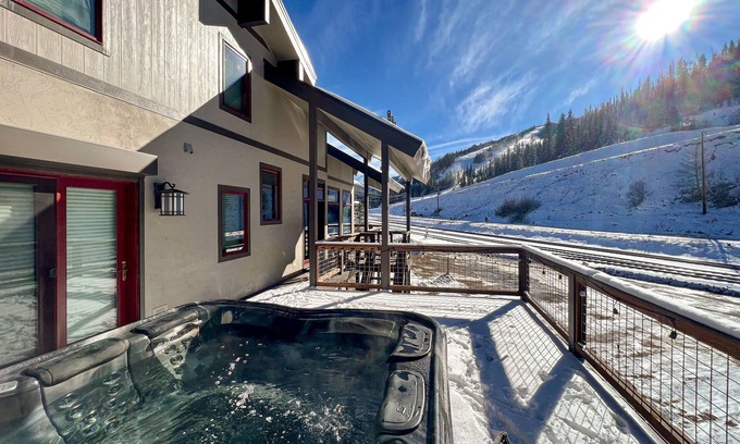 Old Town House | Mtn-view home & guest suite with 2 private hot tubs, large deck, fireplace, W/D