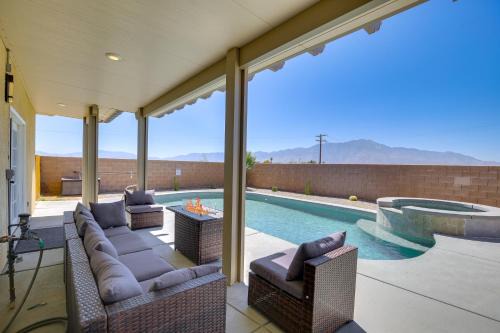 Desert Hot Springs House | Mtn-View Oasis with 2 Patios in Desert Hot Springs!
