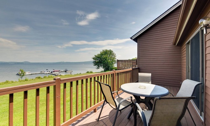 Newport Center Condo | Mtn Views & Pool Access: Lake Memphremagog Condo!