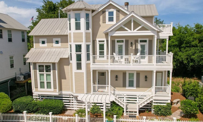 Saint Simons Island House | Multi Story home in seaside development with community pool and direct beach access.