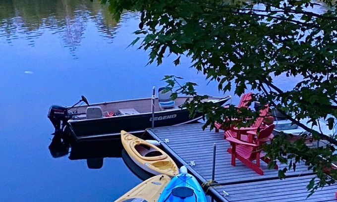 Washago Cottage | Muskoka Waterfront: Firepit,Games Rm,Starlink WiFi