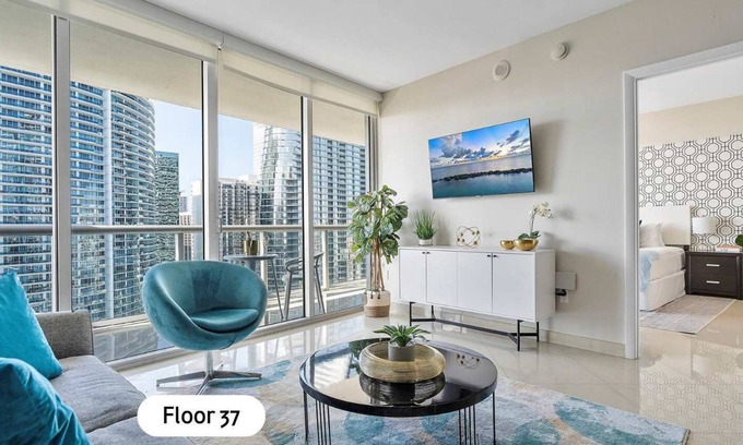 Downtown Miami Apartment | MVR - High-Rise Escape with Spa Access