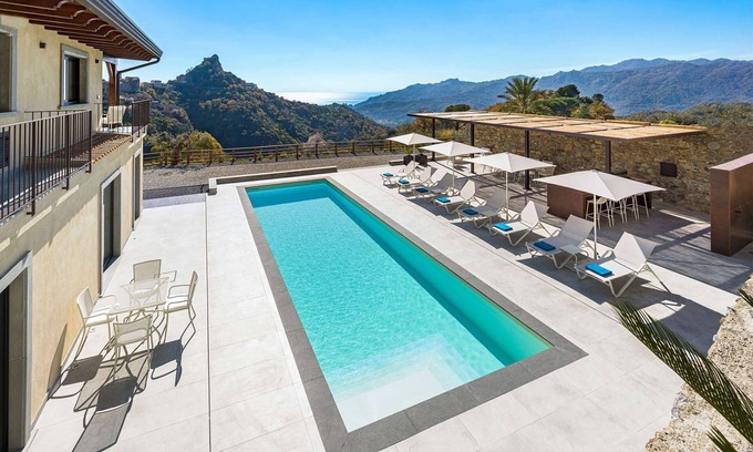 Savoca Villa | My Rental Homes - Villa Zafferano with swimming pool, terrace and sea view.