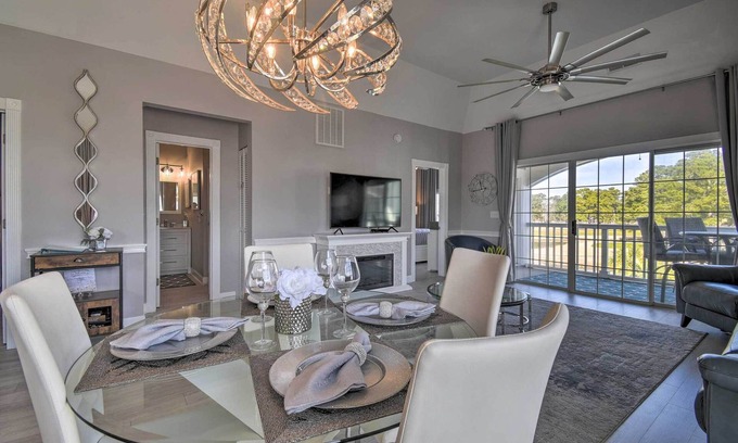 Central Myrtle Beach Condo | Myrtle Beach Condo: Golf Course + Pool View!
