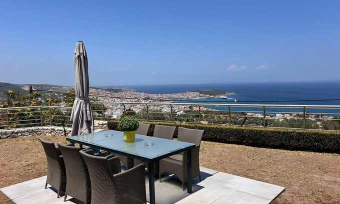 Ano Chalikas Villa | Mytilene Luxury Villa Panoramic