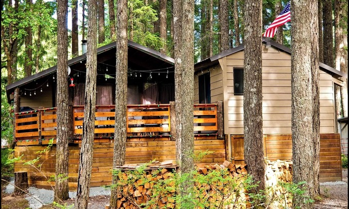 Packwood Cabin | Nanook's Retreat- Pet & Kid Friendly Rustic Cabin w/AC and WIFI