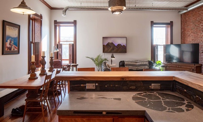 Maiden Rock Apartment | Natural light, historic character and a view of Lake Pepin are yours to enjoy!