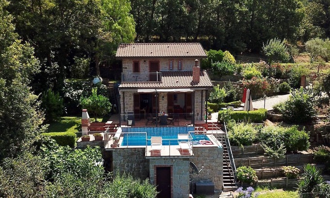 Castell'Umberto Villa | Natural stone house with sea view, pool, Nebrodi National Park, SAT TV, WiFi