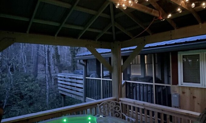 Weaverville Cabin | Nature Lover’s Dream Asheville Cabin w/Creek, Hot Tub & Fire Pit