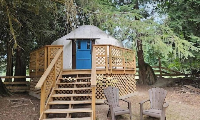 Upper Squamish House | Nature Nook Yurt - Blue Door