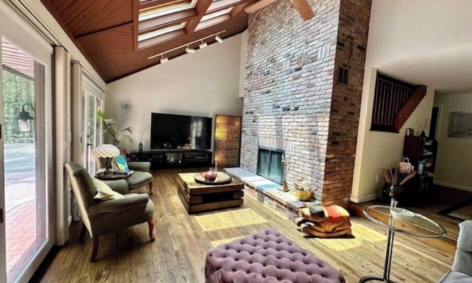 Bethlehem House | Nature's Nest - Indoor/Outdoor Forest Retreat; Fire Pit; Fireplace; onsite Brook