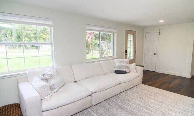 Doctors Inlet House | nChic Riverside Getaway with Hot Tub and Scenic River Vistasn