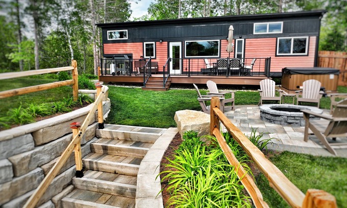 Au Train House | Near Pictured Rocks and trails, On the Au Train River, has private hot tub