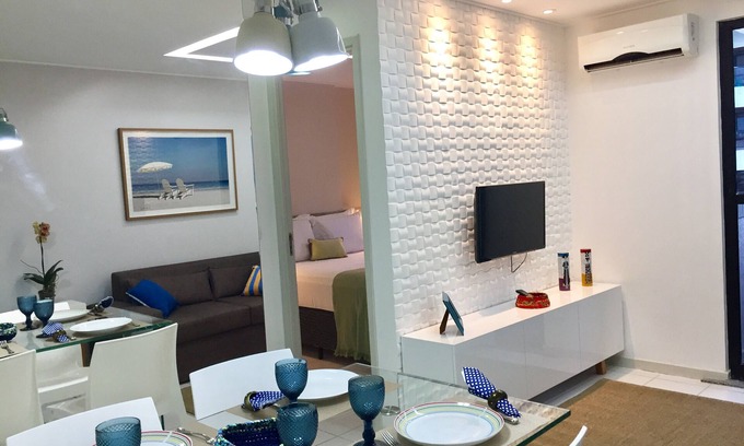 Pajucara Apartment | NEO603 BeiraMarBeachPajuçara, privileged view, Air-conditioned,