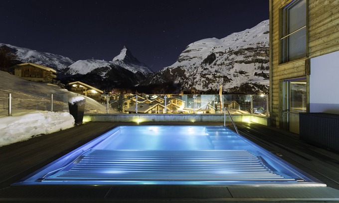 Zermatt Ski Chalet | Nepomuk: Luxury 5 Star Chalet includes 3 apartments with heated outdoor-pool