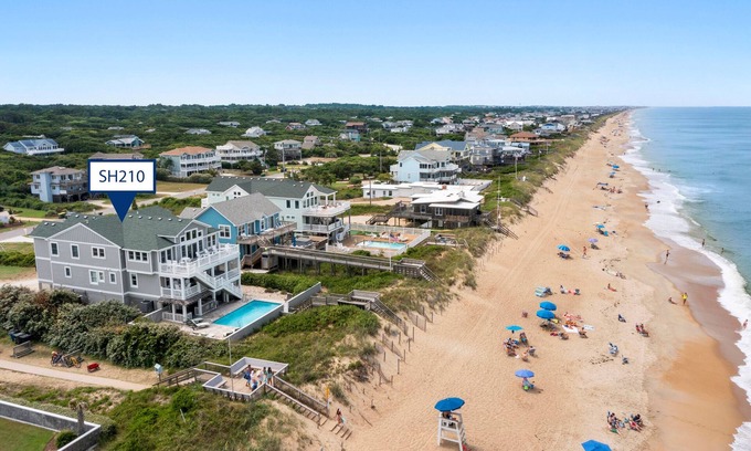 Southern Shores House | Neptune Dunes: Oceanfront, Saltwater Pool, Hot Tub