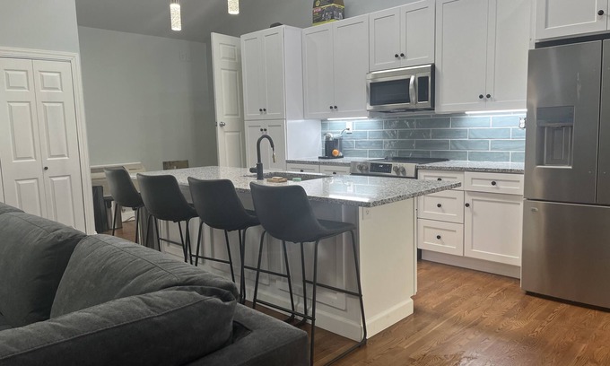 Greensboro Apartment | New 2-Bedroom Apartment walk to Guilford College & close to PTI Airport