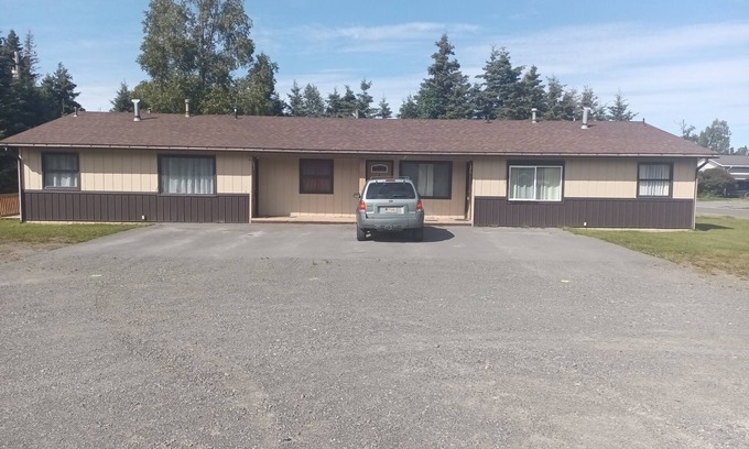 Kenai Apartment | NEW 2025 SUBARU CAR RENTAL INCLUDED! Minutes from Kenai River. 2 bed 1 bath.