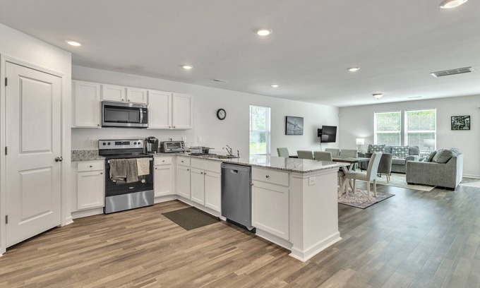 Rocky Mount House | NEW! 5BR Pet Friendly Retreat with Garage Parking