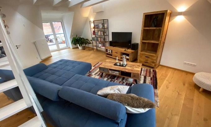 Theilheim Apartment | New ad, penthouse, cozy wine village, near Würzburg