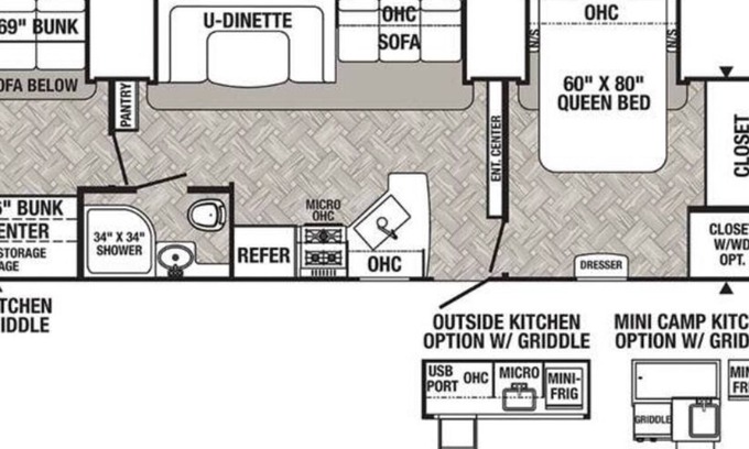 Seaboard Industrial House | NEW + ADVENTUROUS 2 bedroom Disney Camper/RV!