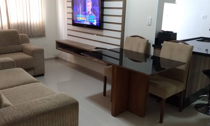 Guilhermina Apartment | NEW APTO, SEA VIEW, WI-FI, AIR CONDITION, NOBLE AREA, GARAGE AND ENVIRONMENT. FAMILY.