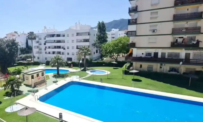 Benalmadena Costa Apartment | NEW - Beachfront studio Buenavista: sea views, pools, gardens