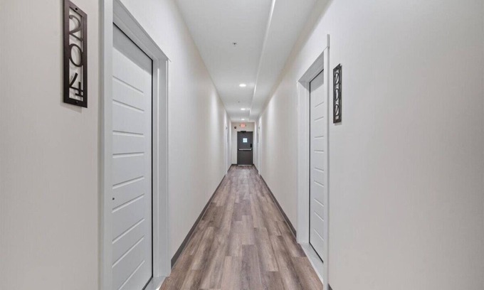 Evansville Apartment | New Boutique Hotel Suite on Haynie's Corner: KING Bed, Parking, Security & More!
