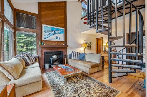 Bear Basin Estates House | New! Brundage Meadows 1 - Bright, cozy - 2story - wood stove - forest views - by trails, lake, town