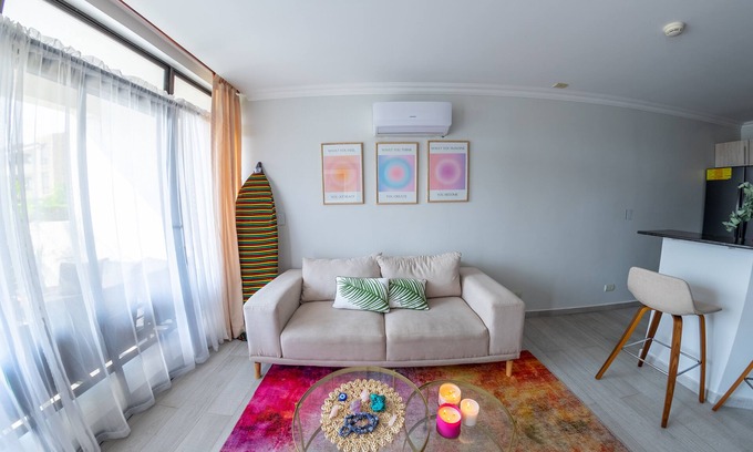 Santa Ana Condo | NEW! Chic & Unique: 1BR + Office, Patio, A/C, Pools/2 Jacuzzis, Gym, Parking