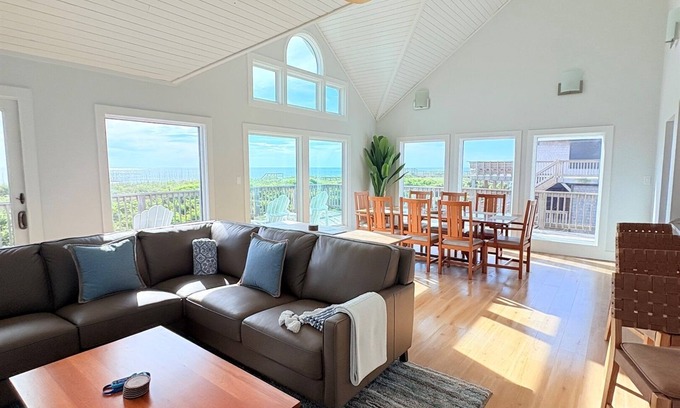 Colington House | 💥New for 2025💥Oceanfront Sanderling! Game Room! Dog Friendly! Community Pool!
