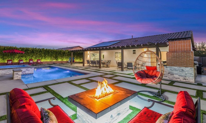 Desert Hot Springs House | New: Gameroom, Pool, Spa, Firepit