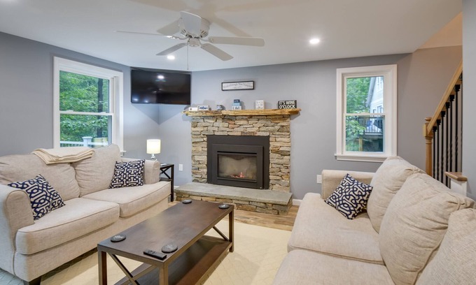 Moultonborough House | New Hampshire Home w/ Deck, Fire Pit & Lake Access